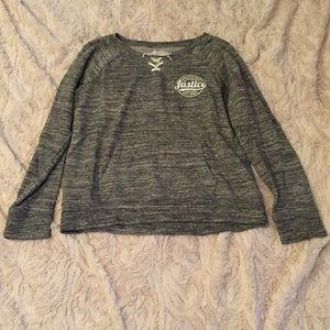 Grey justice top💗💙